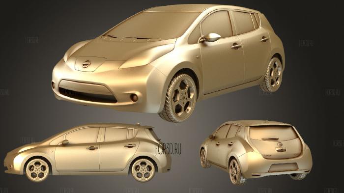 Nissan Leaf 2011 stl model for CNC